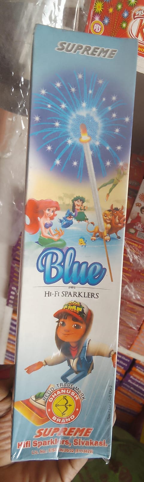 inba Crackers 10 cm Blue sparklers (5 boxes)